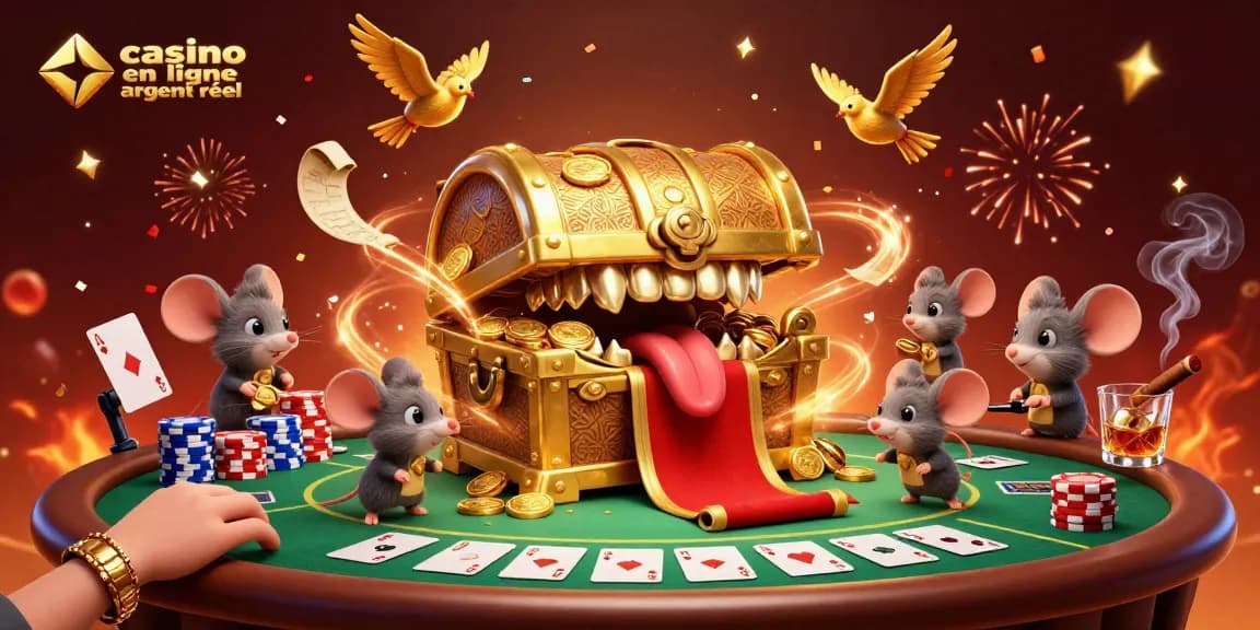 Jouer au casino en ligne argent réel avec des jackpots époustouflants et des trésors éblouissants dans une scène riche.