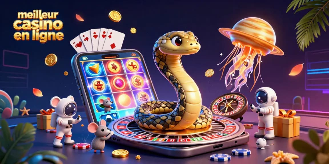 Placer des paris dans le meilleur casino en ligne avec une illustration interactive et colorée.