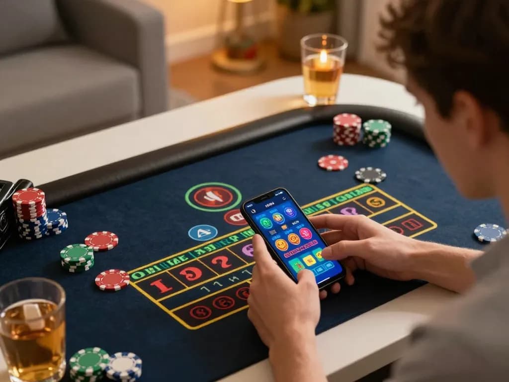 Experience thrilling baccarat action with tg88 on smartphone amid cozy home vibe