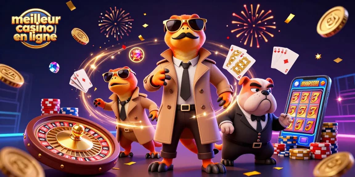 Profitez de l'expérience du meilleur casino en ligne avec des raptors déguisés et des jeux d'argent excitants.