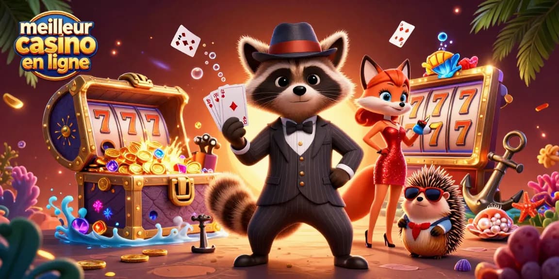 Action de jouer au meilleur casino en ligne avec des personnages amusants et des éléments de jeu captivants.