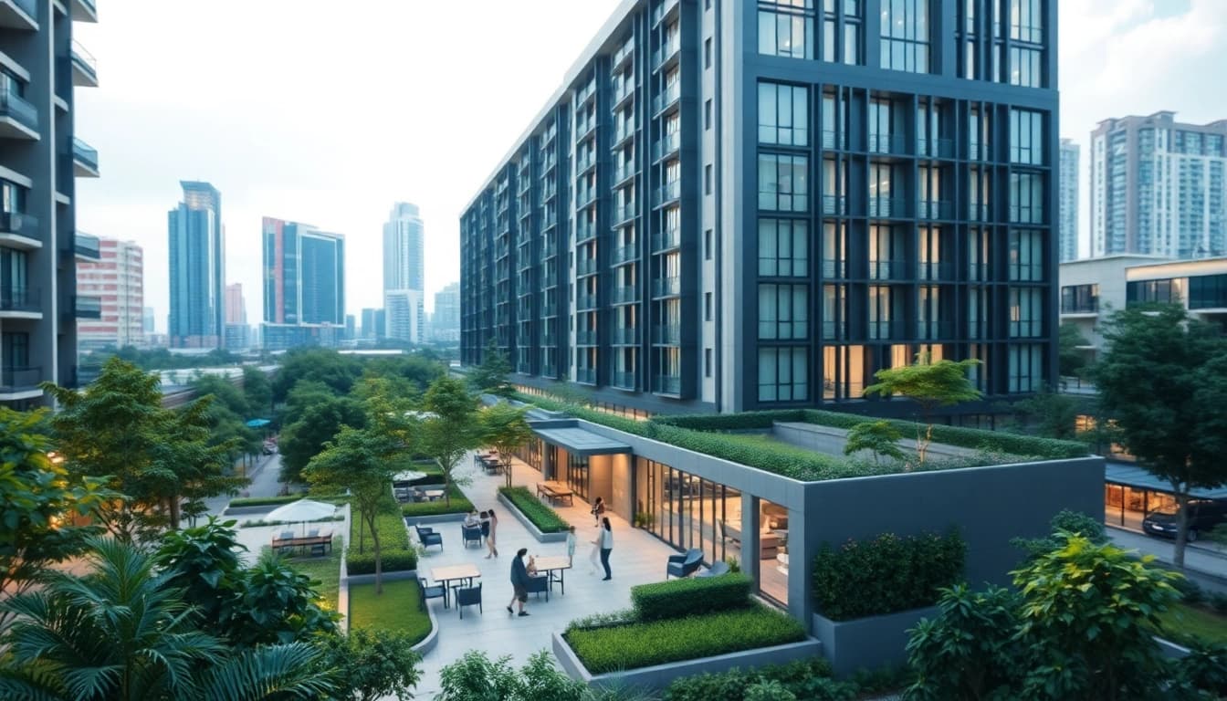 Discover the Tampines EC stylishly nestled within a vibrant urban community.