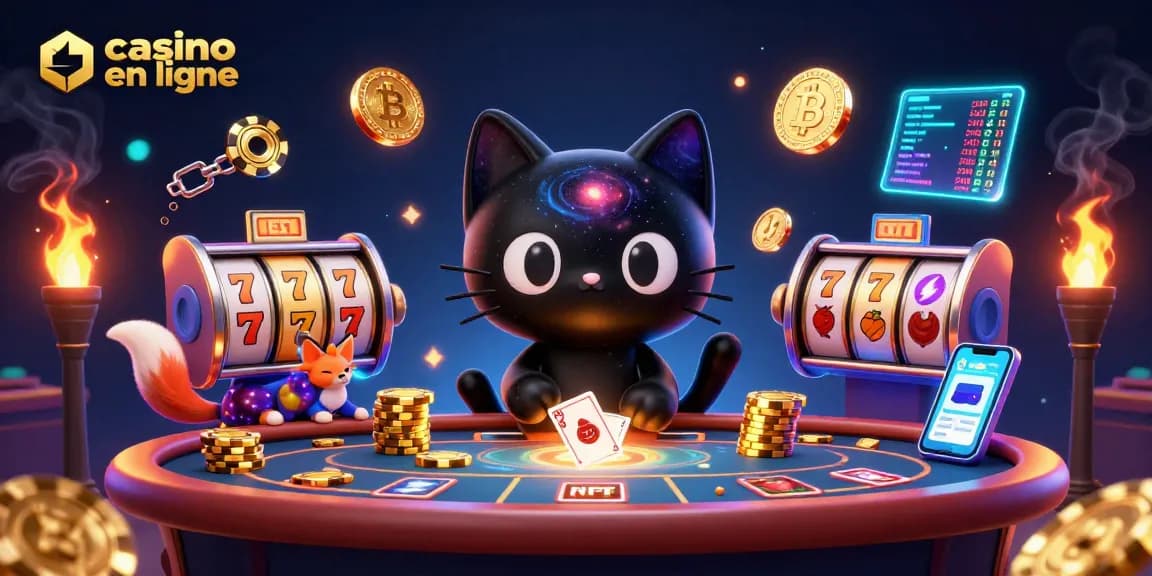 Découvrez le casino en ligne avec des personnages attractifs jouant autour de machines à sous.