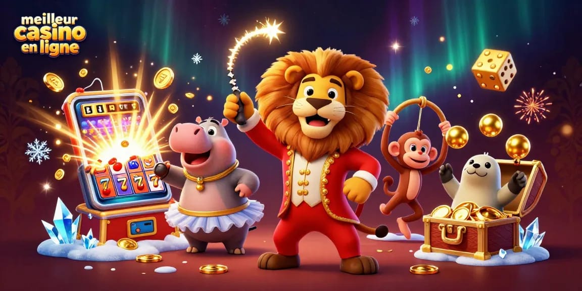 Jouer au meilleur casino en ligne avec des personnages animés et une machine à sous vibrante.
