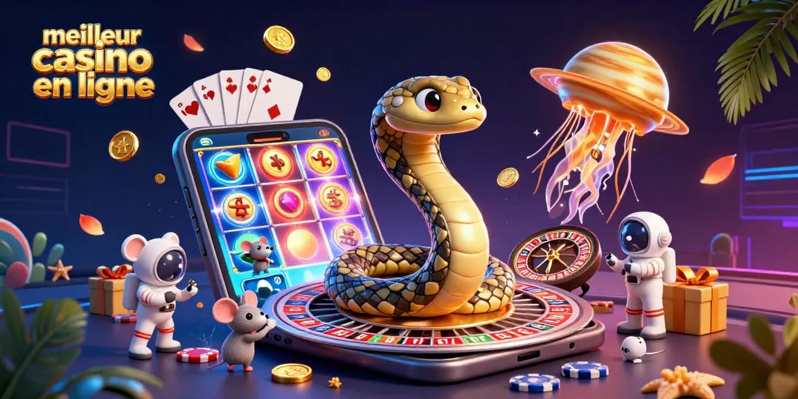 Placer des paris dans le meilleur casino en ligne avec une illustration interactive et colorée.
