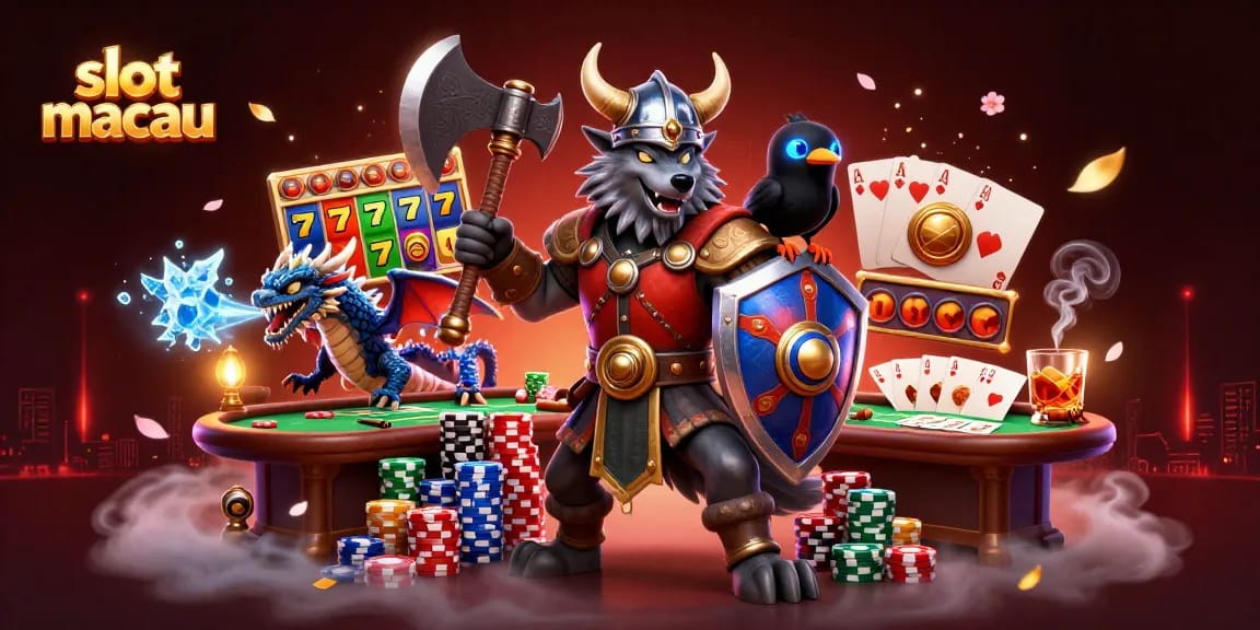 Spin the reels at slot macau and engage with thrilling gameplay featuring vibrant characters and casino elements.