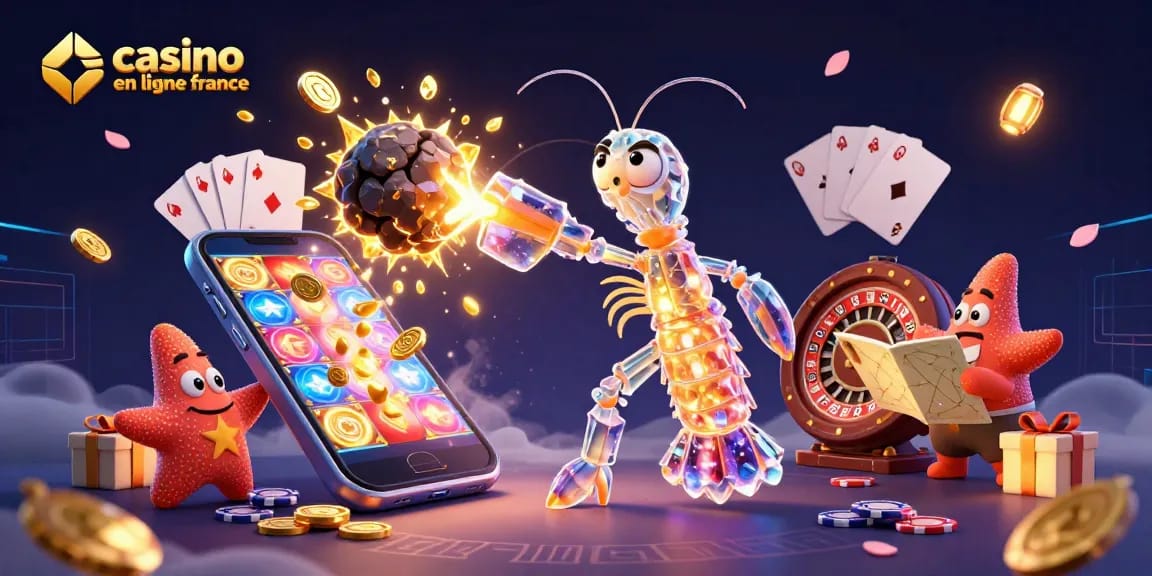 Jouer sur un casino en ligne France avec des personnages colorés et des éléments de jeu