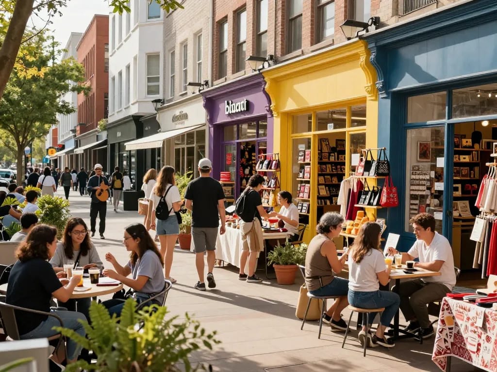 Shopping scene at https://forumup.org/shop/search.php?ca_id=&addr1=&addr2=&addr3=&schKeyword= with vibrant marketplace and diverse shoppers.