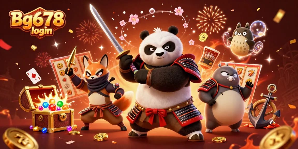 Engage in thrilling gameplay with Bg678 login at vibrant online casino featuring dynamic characters.