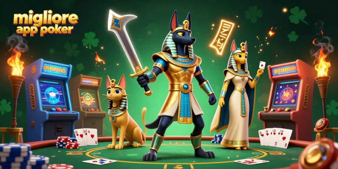 Migliore app poker: gioca a poker avvincente da mobile con Anubis e Bastet.