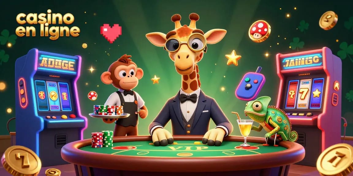 Jouez à des jeux passionnants sur casino en ligne avec des personnages colorés et des éléments de jeu