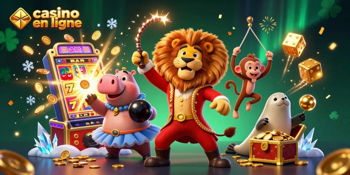 Jouez à des jeux de casino en ligne avec casino en ligne, découvrez des symboles de jackpot et des personnages amusants.