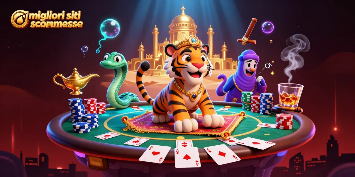 Scopri i migliori siti scommesse attraverso un'illustrazione 3D vivace e dettagliata.