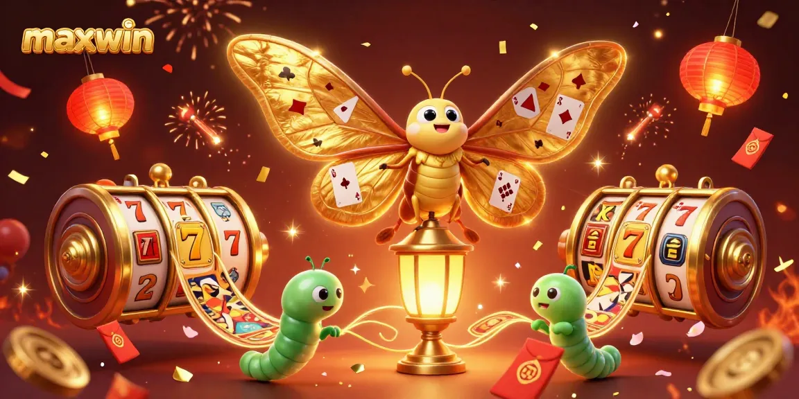 Experience the excitement of maxwin slots with vibrant golden visuals and dynamic elements.