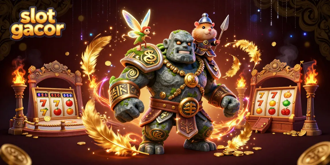 Experience the thrill of slot gacor with magical characters and vibrant casino elements.