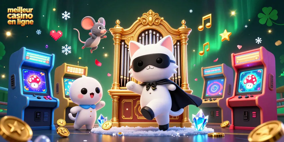 Plongez dans l'ambiance du meilleur casino en ligne avec un chat fantôme au piano et des critiques éclairées.