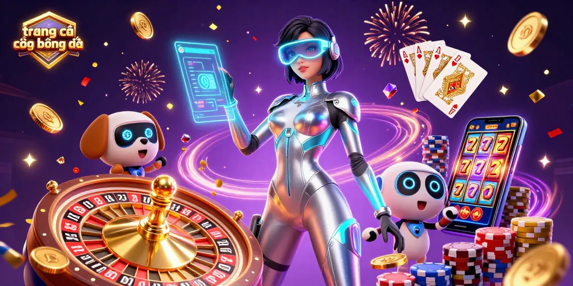 Experience the thrill of trang cá cược bóng đá with vibrant casino elements and 3D characters enhancing your betting adventure.