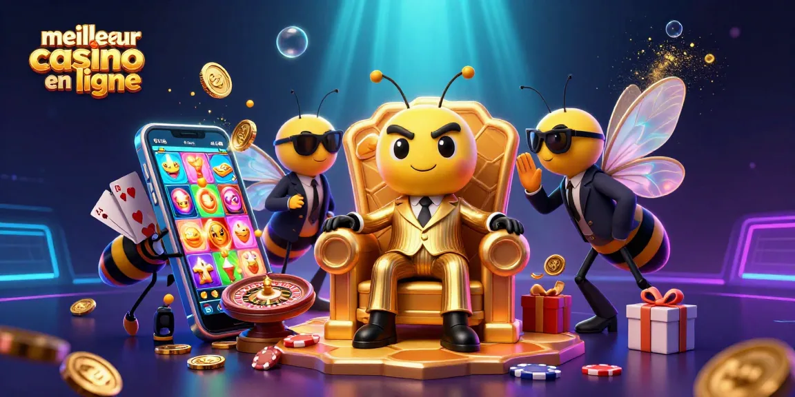 Jouez à des jeux de casino dans l'environnement vibrant du meilleur casino en ligne avec une illustration dynamique.