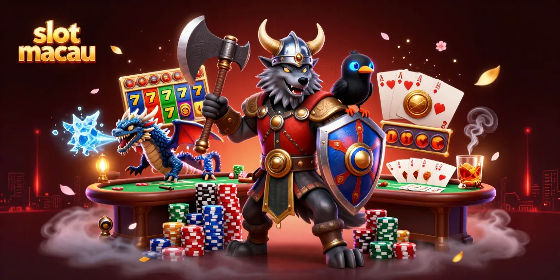 Spin the reels at slot macau and engage with thrilling gameplay featuring vibrant characters and casino elements.
