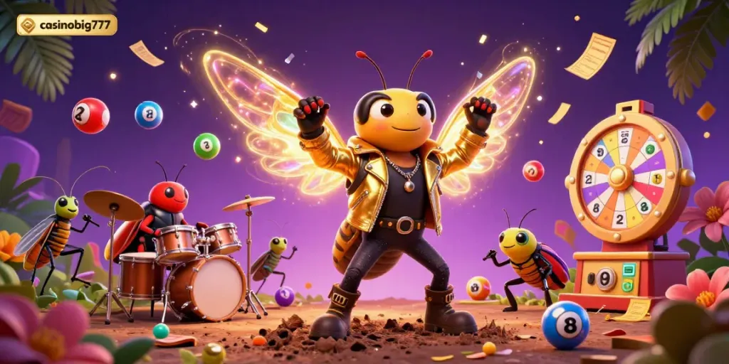 Experience casino excitement with casinobig777, featuring vibrant 3D characters and dynamic gambling elements.