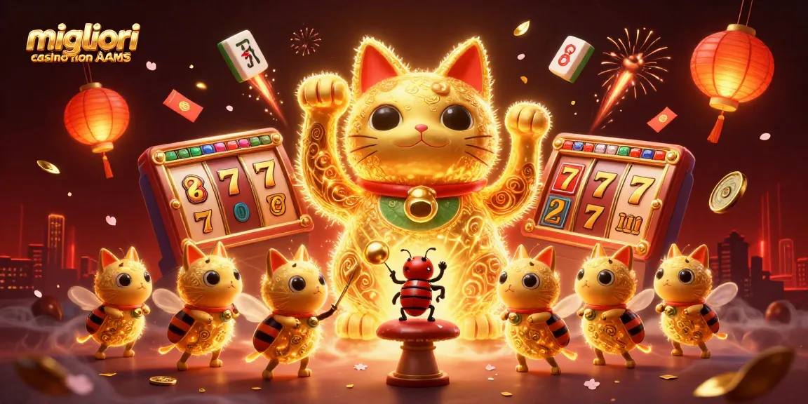Scopri i migliori casino non AAMS con un'illustrazione coinvolgente di simboli e giochi da casinò.