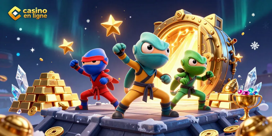Jouez au casino en ligne avec nos ninjas caméléons dans un monde de trésors et de jeux