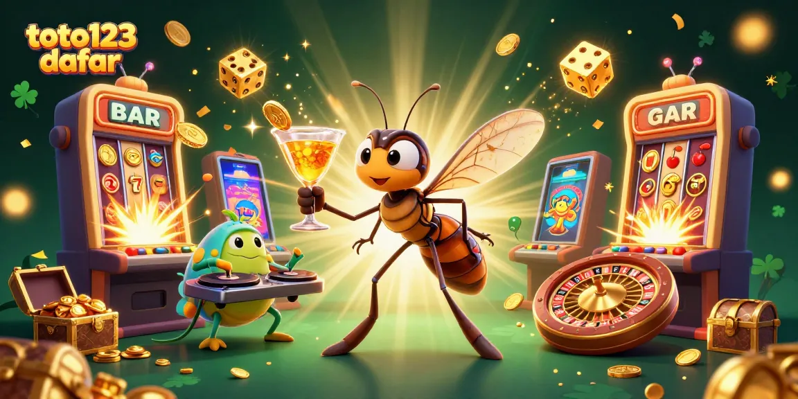 Toto123 daftar showcases a vibrant 3D casino scene with a golden roulette wheel and explosive jackpot elements.