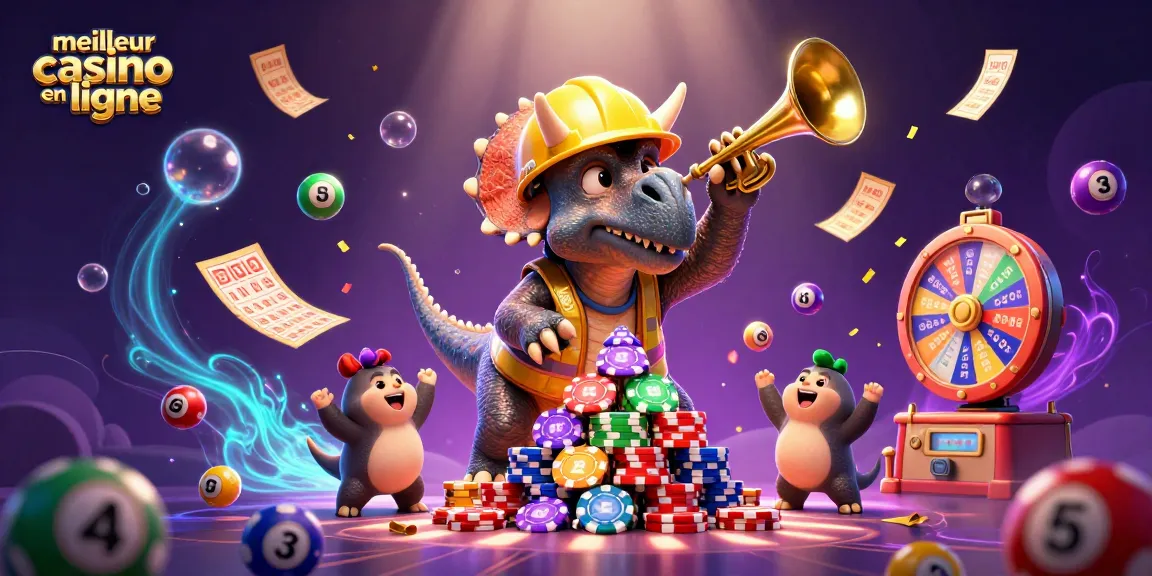 Créez des moments gagnants au meilleur casino en ligne avec un dinosaure amusant et des jeux dynamiques.