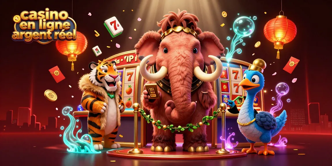 Vivez l'expérience de notre illustration captivante représentant un casino en ligne argent réel avec des personnages colorés et des éléments de jeu dynamiques.