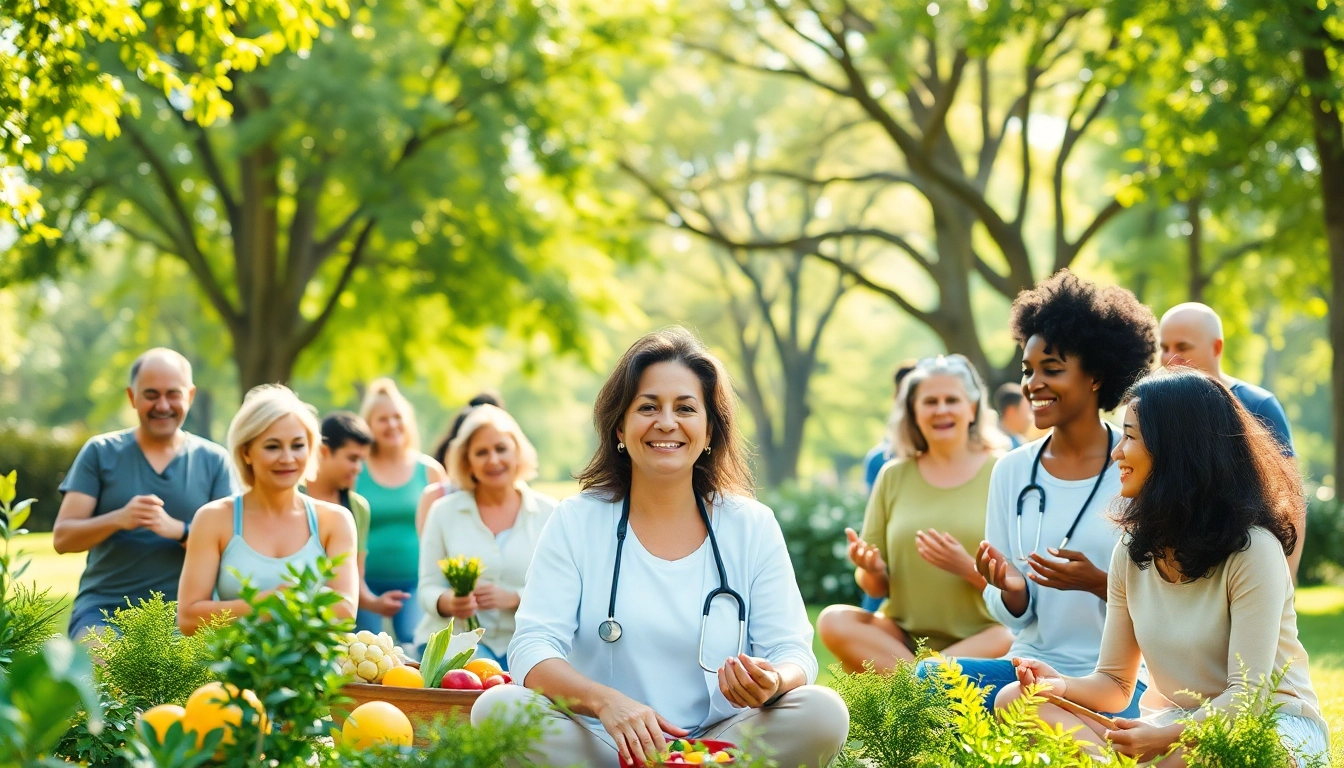 Illustration promoting healthspan by showcasing individuals engaged in healthful activities.