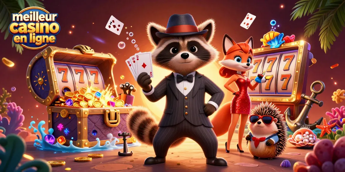 Action de jouer au meilleur casino en ligne avec des personnages amusants et des éléments de jeu captivants.