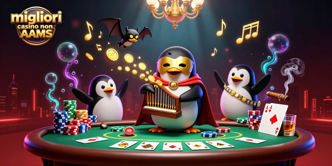 Scopri i migliori casino non AAMS mentre il pinguino fantasma gioca melodie vincenti.