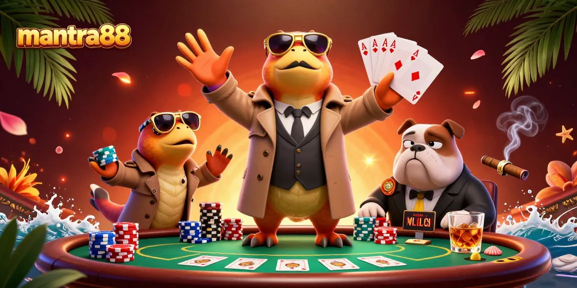 Experience thrilling action with mantra88 at a vibrant cartoon casino scene of raptors in disguise.