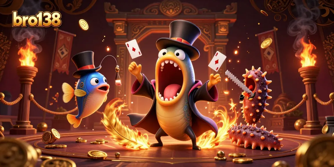 Experience thrilling gameplay at bro138 with a vivid deep-sea casino scene showcasing magic and excitement!
