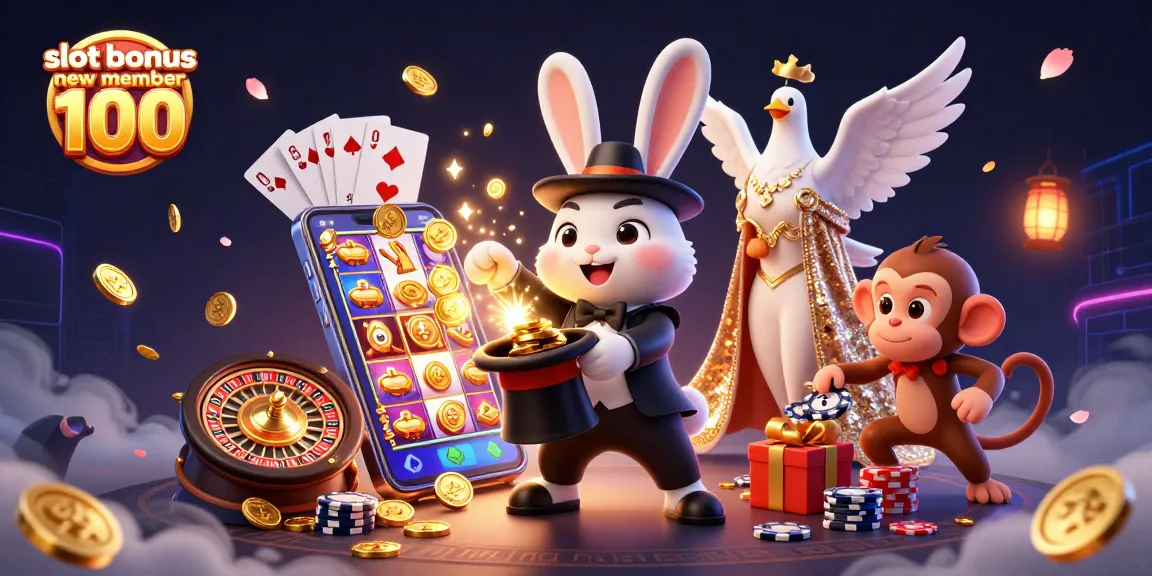 Putar dan menangkan slot bonus anggota baru 100 dengan koin emas dan kejutan menarik.