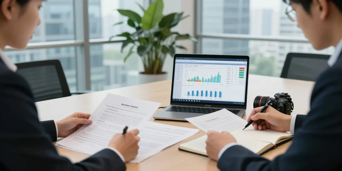 Analyze asset tracing data in a professional office environment with financial documents and analytics.