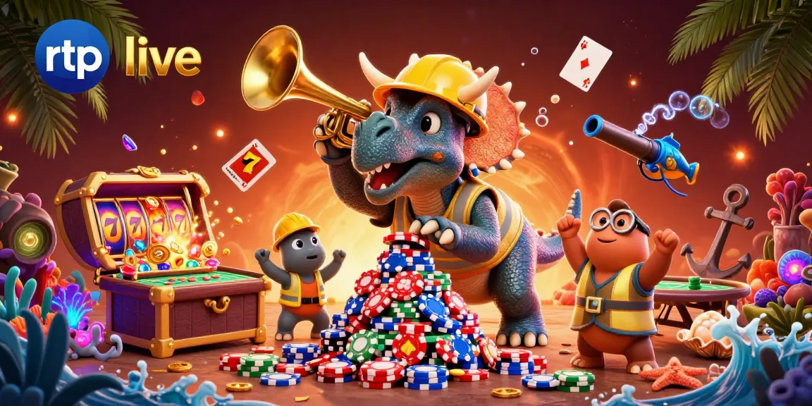 Enjoy exciting rtp live moments as animated characters celebrate wins in a vibrant casino scene.