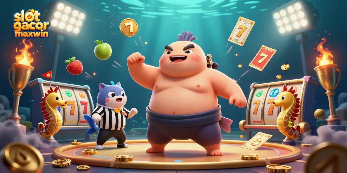Slot gacor maxwin menarik perhatian dengan simbol buah dan jackpot yang berkilau.