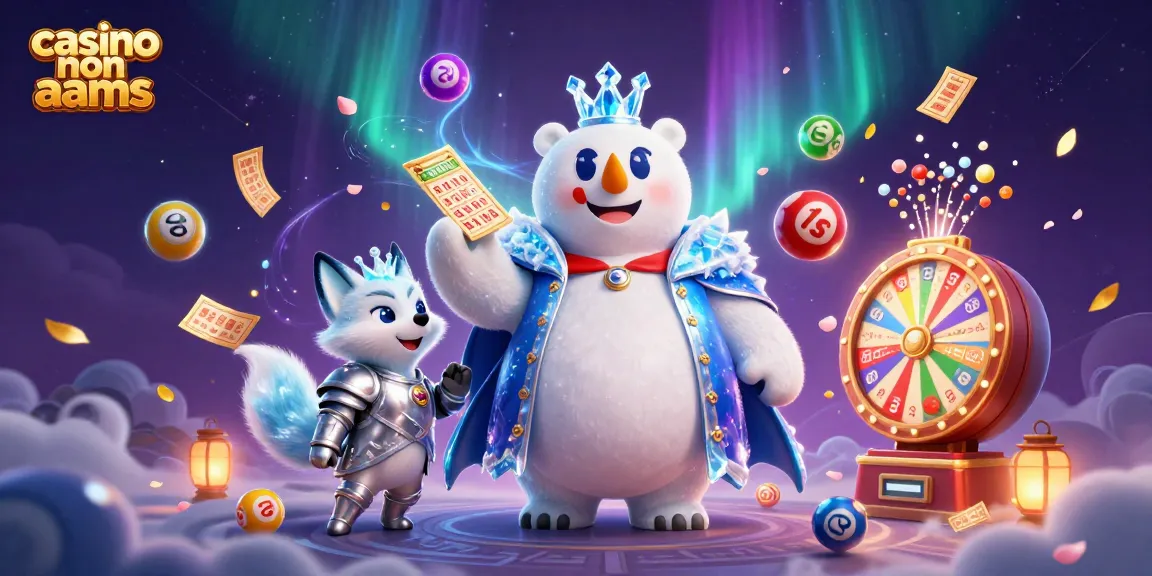 Giocando nei casino non AAMS con colori vivaci e premi entusiasmanti in un'illustrazione dettagliata.