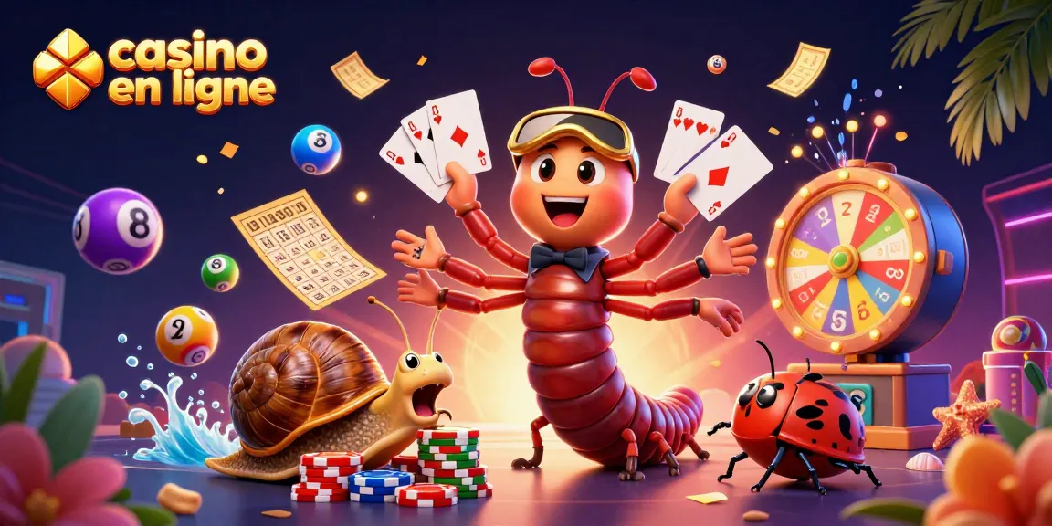 Casino en ligne : Jouez et gagnez avec notre illustration captivante pleine d'énergie et de divertissement.
