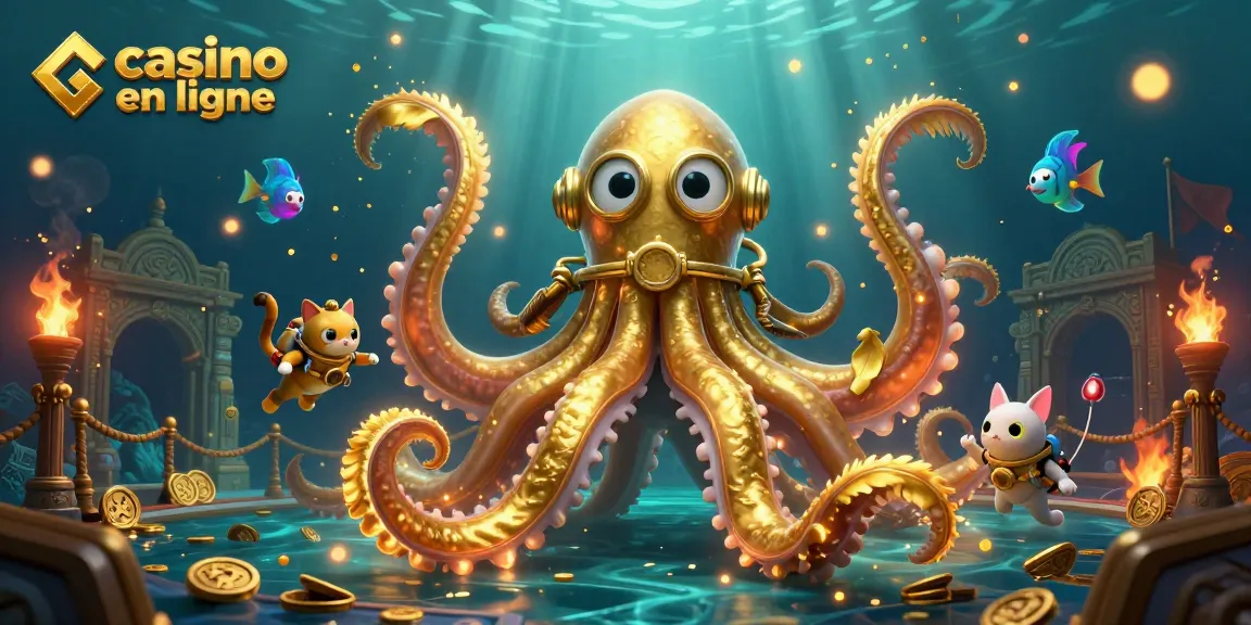 Profitez des jeux palpitants de casino en ligne avec un kraken et une ambiance riche.