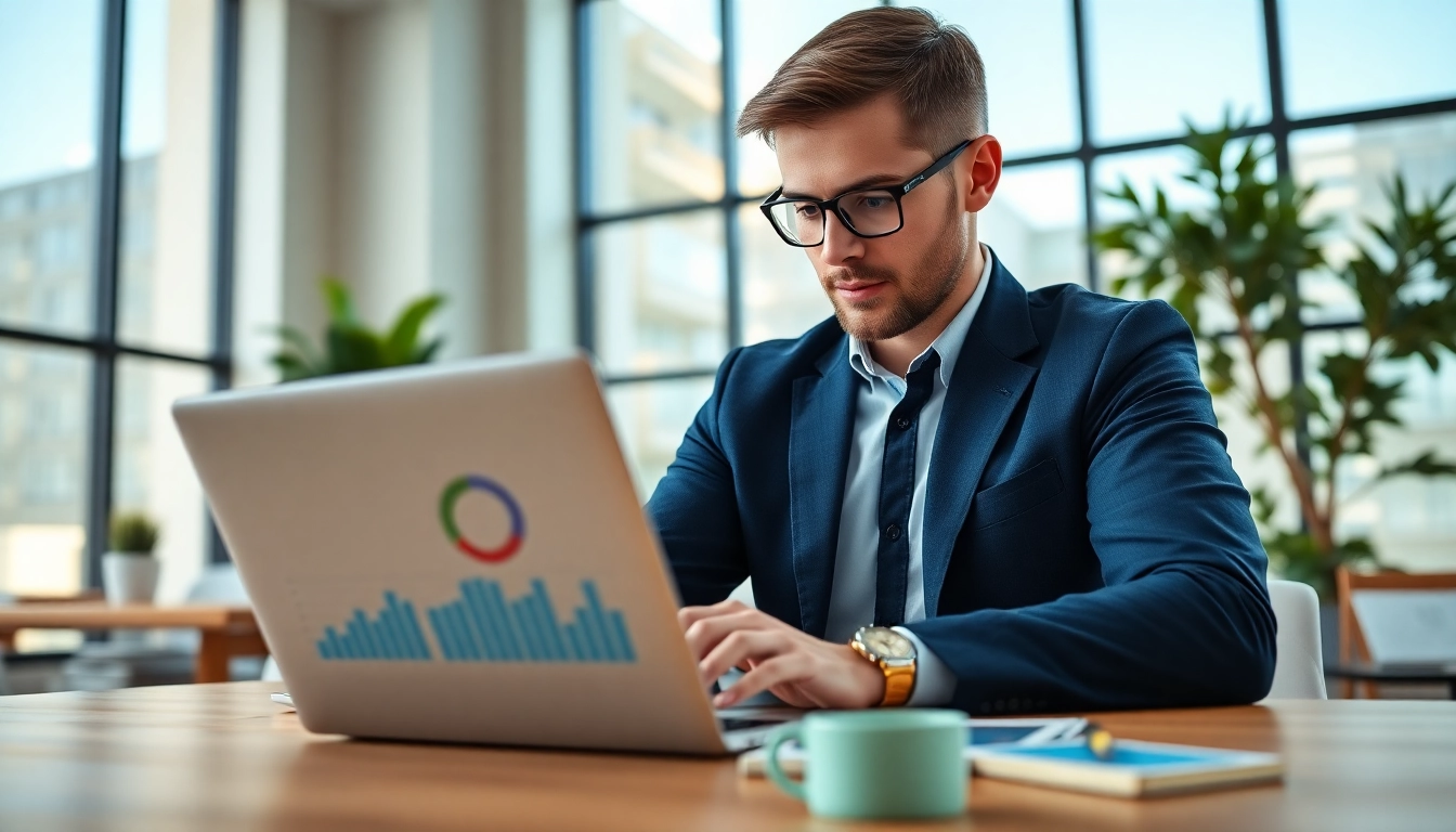Analyzing Content Gap Analysis with data-driven insights in a modern office setting.