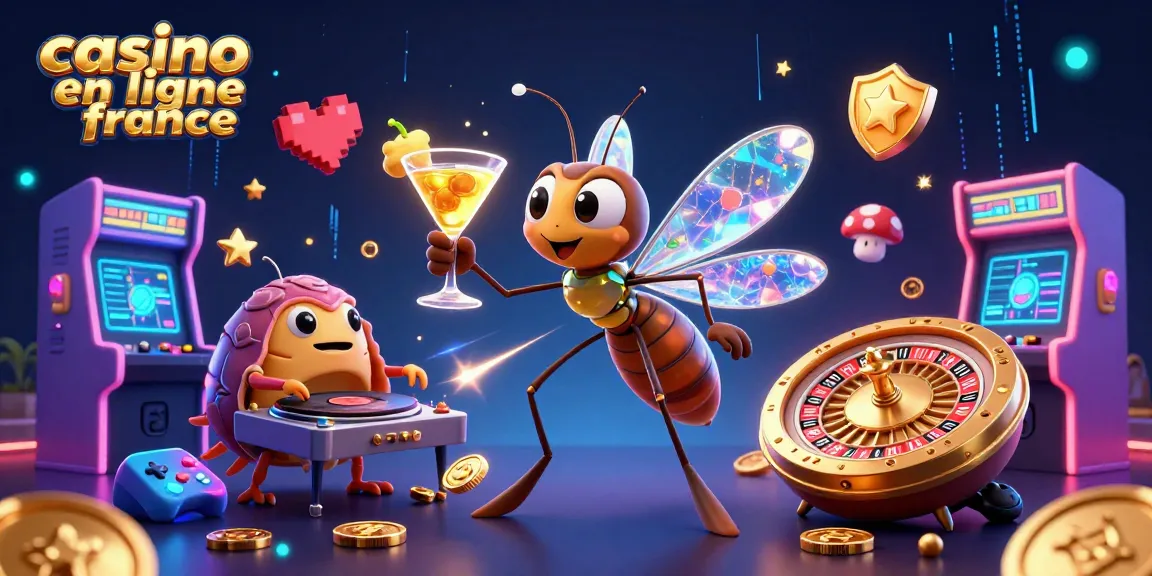 Célébrez l'expérience de jeu avec casino en ligne France, en profitant d'une animation colorée d'une grenouille mascotte de casino.