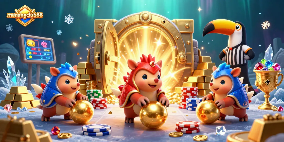 Engage in thrilling gameplay at menangclub88 with vibrant pangolins amid glittering treasures.