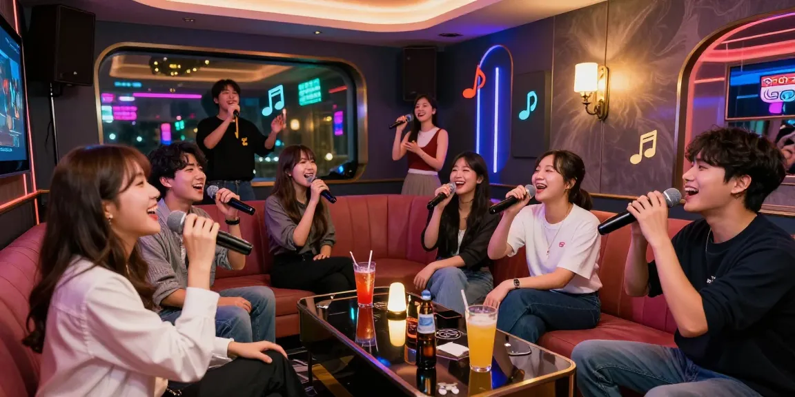 Engaging nightlife at 인천쓰리노, showcasing vibrant karaoke atmosphere and lively interactions.