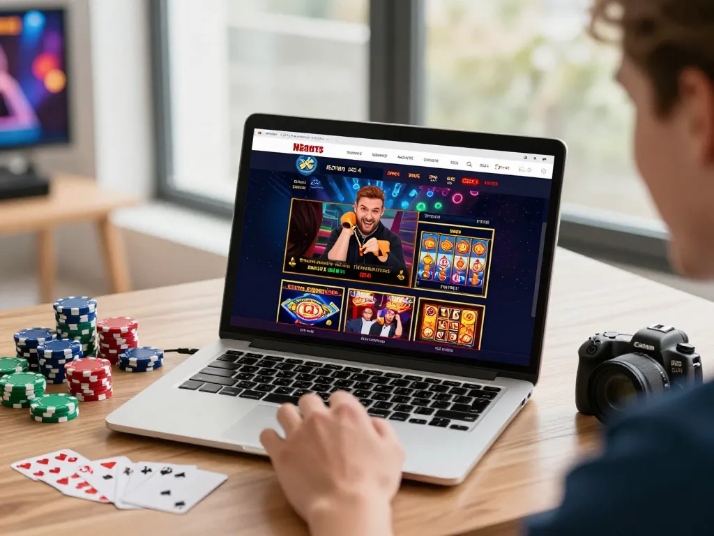 C168 online gambling experience with a user-friendly interface, featuring diverse games in a vibrant home setting.