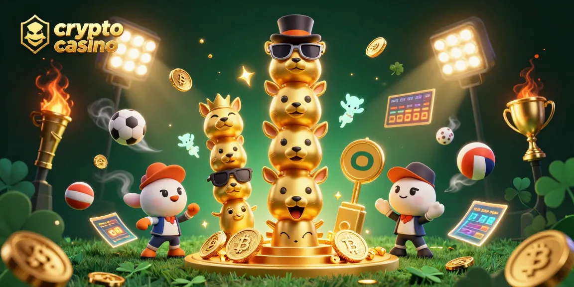 Jouez à un crypto casino moderne avec des pièces Bitcoin dans une scène dynamique.