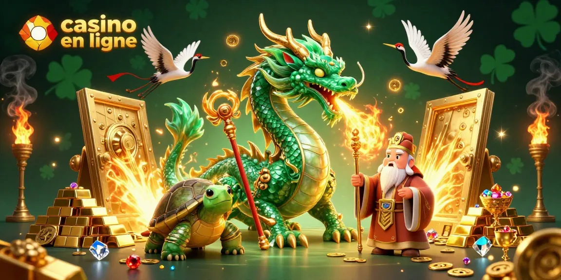 Profitez pleinement de l'expérience des jeux de casino en ligne avec des dragons, des trésors et des élévations de gains.
