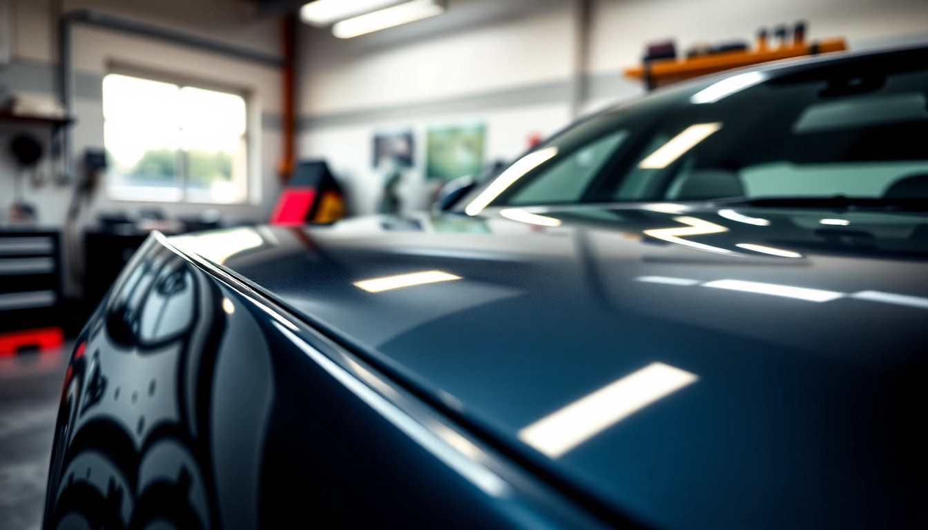 Enhancing the shine of a car with ceramic coating near me for ultimate protection.