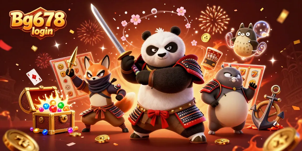 Engage in thrilling gameplay with Bg678 login at vibrant online casino featuring dynamic characters.